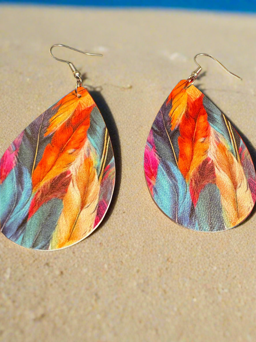 Feather Pattern Earrings