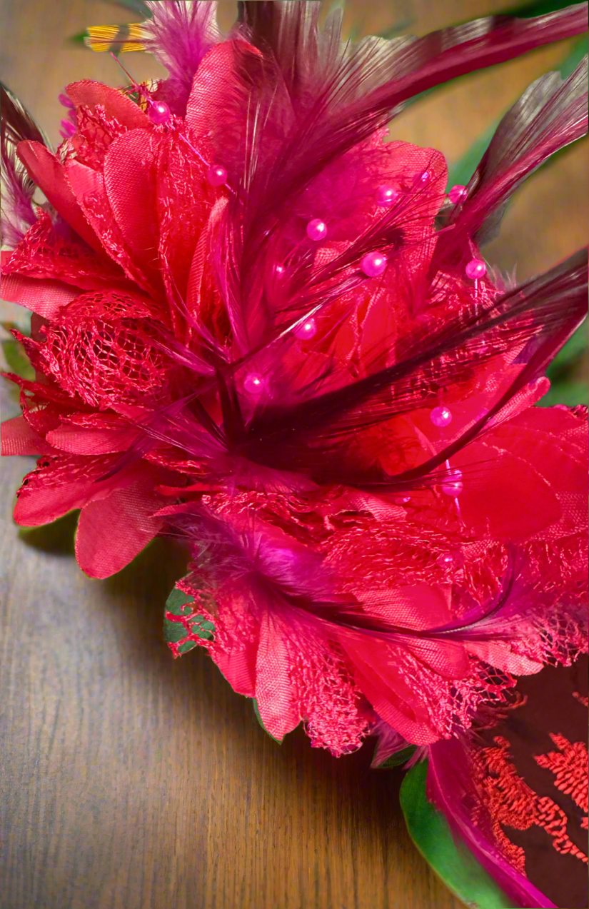 Pink Flower Headband